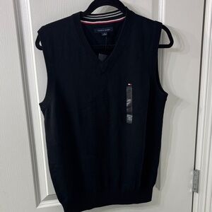Tommy Hilfiger cotton Men's V-Neck Sweater Vest Pullover NWT M